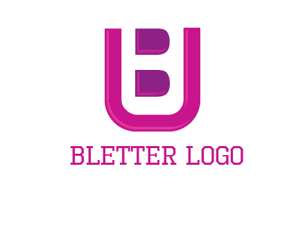 letter B inside letter U