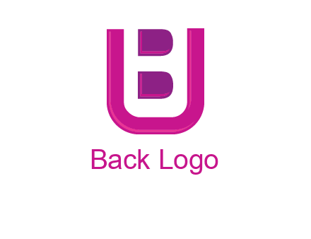 letter B inside letter U