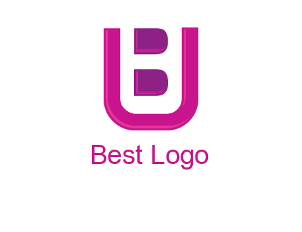 letter B inside letter U