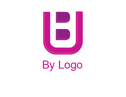 letter B inside letter U