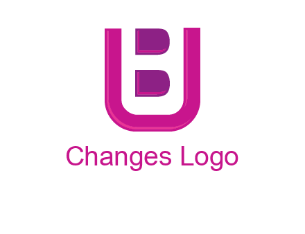 letter B inside letter U