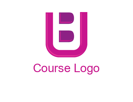 letter B inside letter U