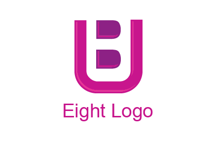 letter B inside letter U