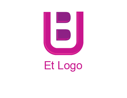 letter B inside letter U