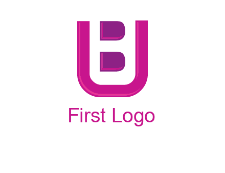 letter B inside letter U