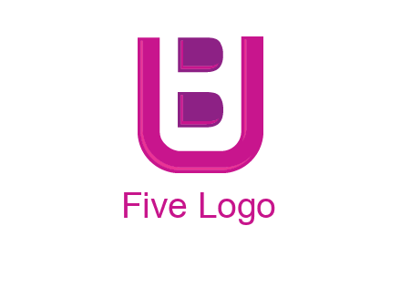 letter B inside letter U