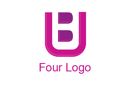 letter B inside letter U