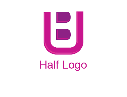 letter B inside letter U