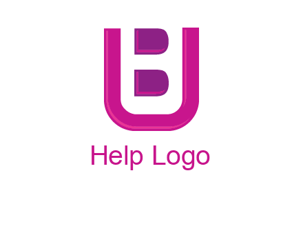 letter B inside letter U