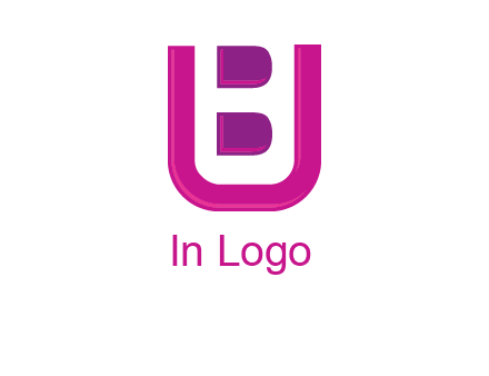 letter B inside letter U