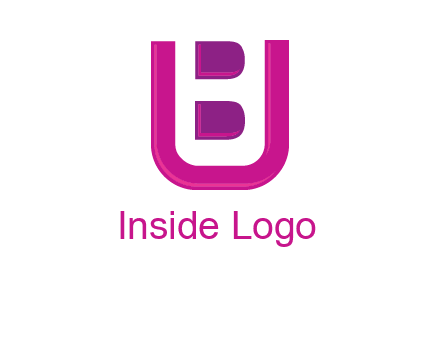 letter B inside letter U