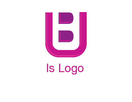 letter B inside letter U