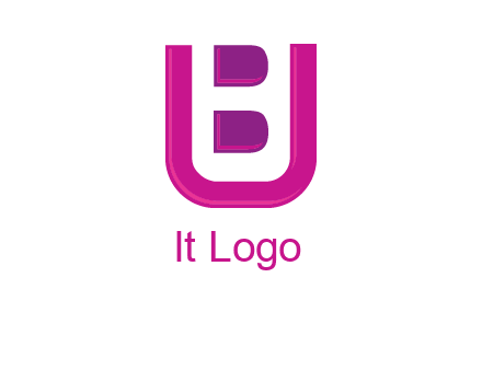 letter B inside letter U
