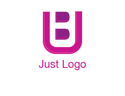 letter B inside letter U