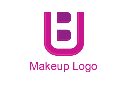 letter B inside letter U