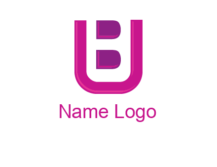 letter B inside letter U