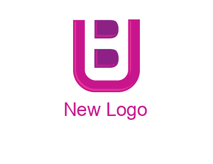 letter B inside letter U