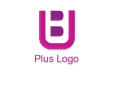 letter B inside letter U