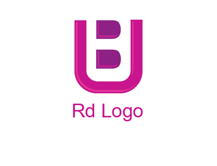 letter B inside letter U