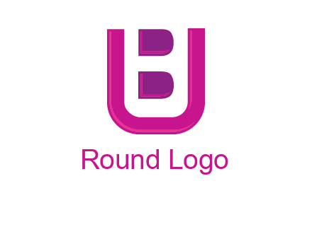 letter B inside letter U