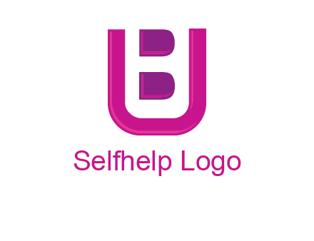 letter B inside letter U