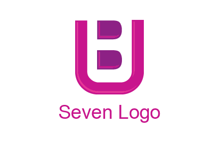 letter B inside letter U