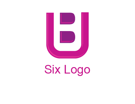 letter B inside letter U