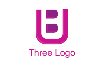 letter B inside letter U