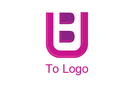 letter B inside letter U