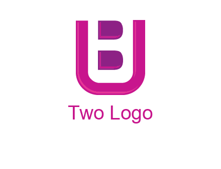 letter B inside letter U