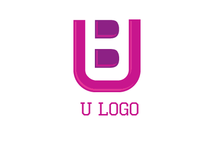 letter B inside letter U