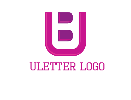 letter B inside letter U
