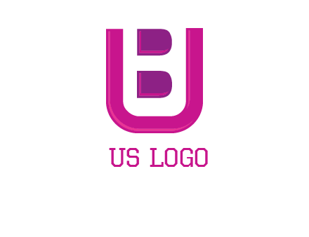 letter B inside letter U