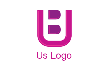 letter B inside letter U