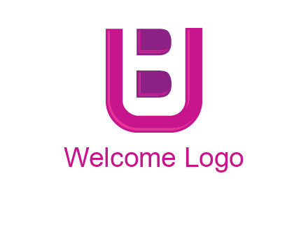 letter B inside letter U
