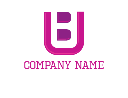 letter B inside letter U