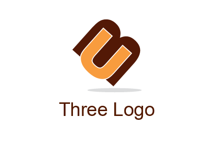 letter U in letter M forming letter B