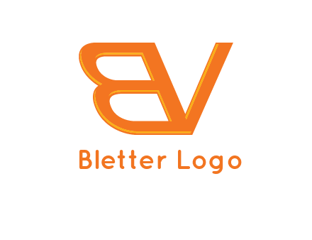 letter B and letter V joined together