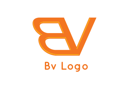 letter B and letter V joined together