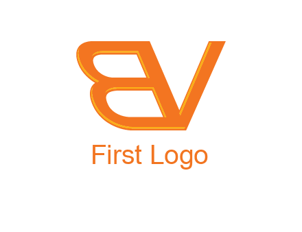 letter B and letter V joined together