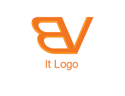 letter B and letter V joined together