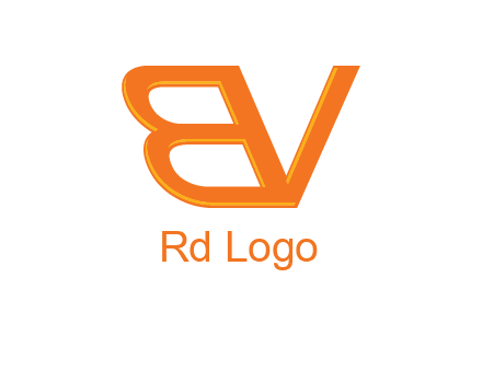 letter B and letter V joined together