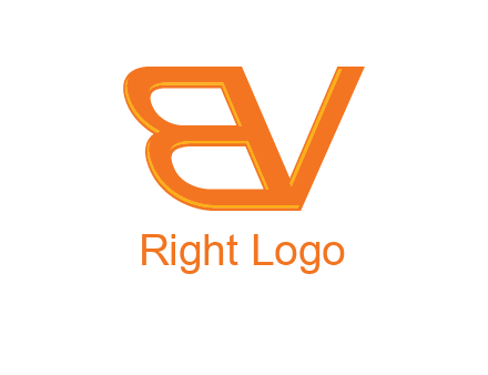 letter B and letter V joined together