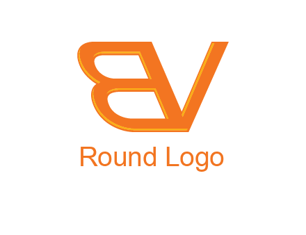 letter B and letter V joined together