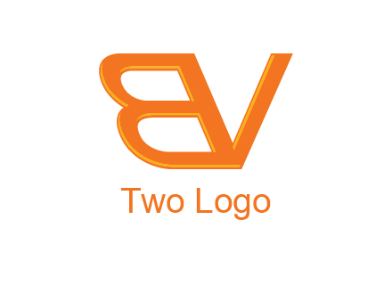 letter B and letter V joined together