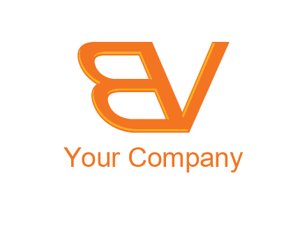 letter B and letter V joined together