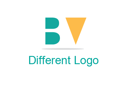 negative spacing letter B and letter V