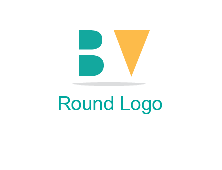 negative spacing letter B and letter V