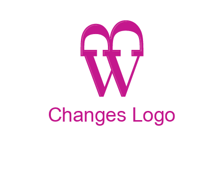 letter B and letter W in serif font joined together 