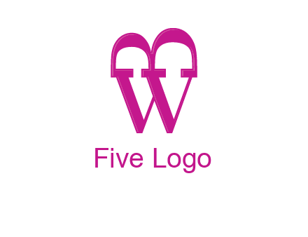 letter B and letter W in serif font joined together 
